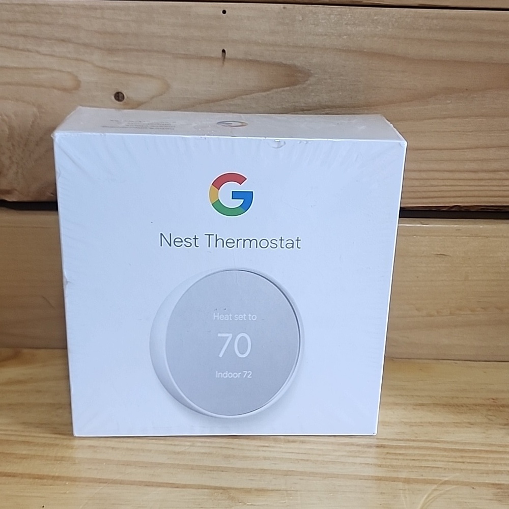 Minimalist White Box with Colorful Logo and Textured Detail